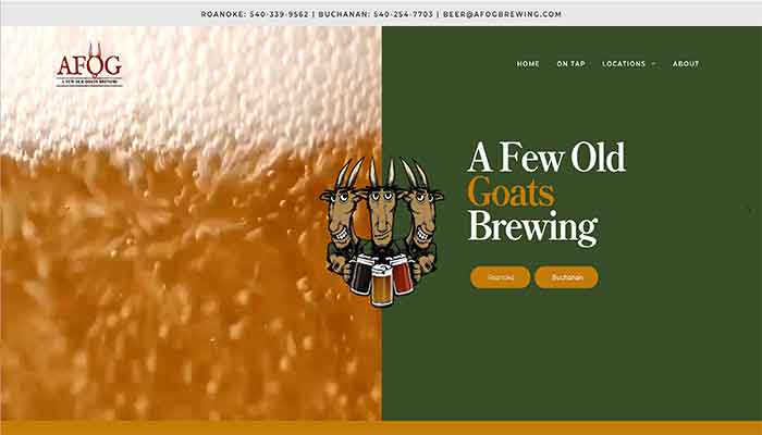 A Few Old Goats Brewing Website