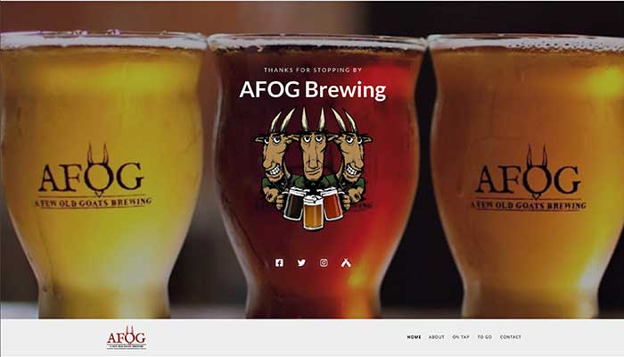 A Few Old Goats Brewing Website