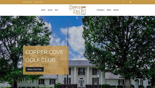 Copper Cove Golf Club Website